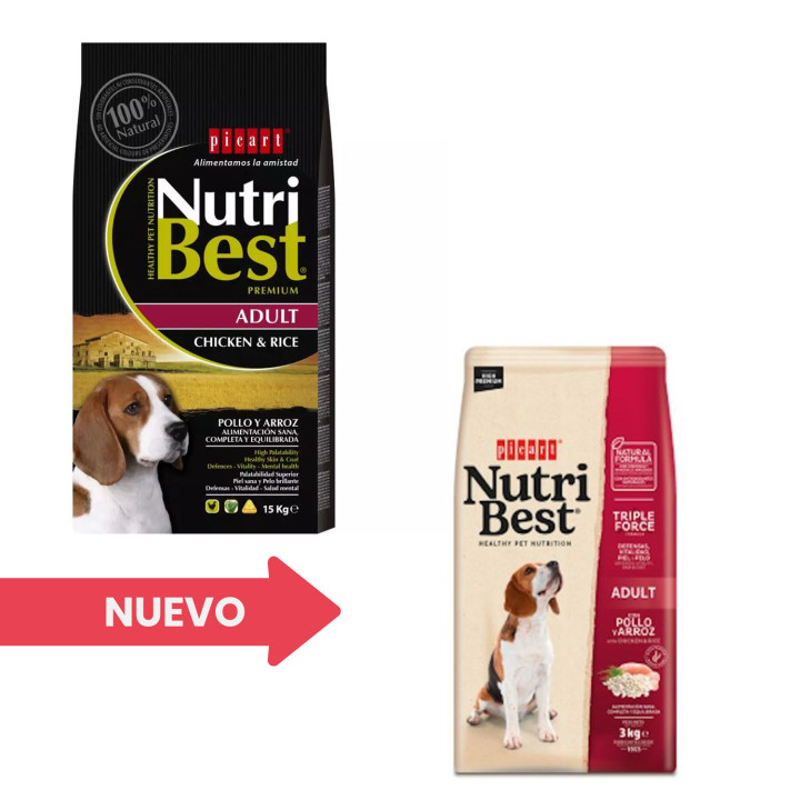 Picart NutriBest Adult, pienso para perros - Kompymascotas