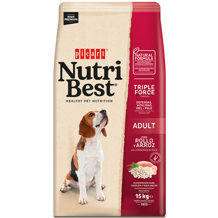 Picart NutriBest Adult, pienso para perros - Kompymascotas