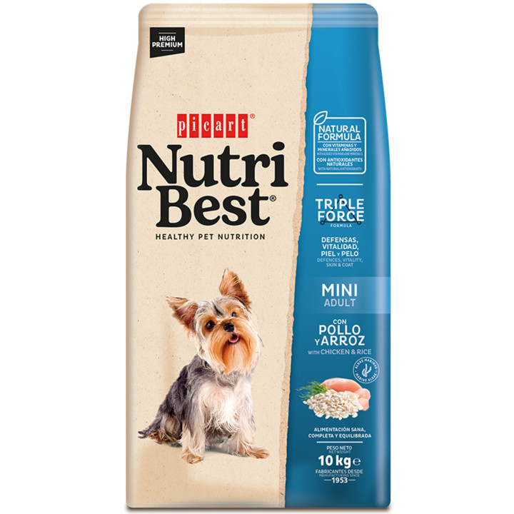 Picart NutriBest Adult Mini, Pienso para perros - Kompymascotas