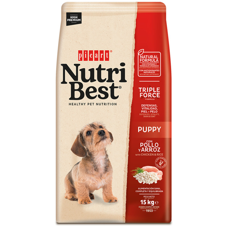 Picart NutriBest Puppy, piensos para cachorros - Kompymascotas