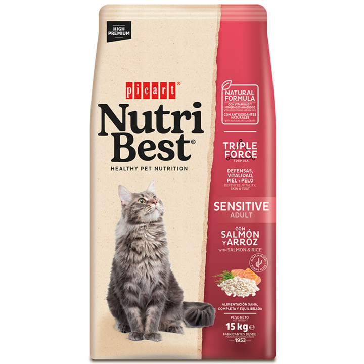 Picart NutriBest Cat Mixto Mar Pienso para gatos - Kompymascotas