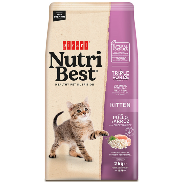 Pienso para gatos Picart NutriBest Kitten - Kompymascotas
