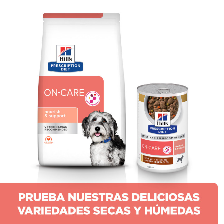 Hill's Prescription Diet On-Care estofado para perros con pollo y verduras añadidas - Lata