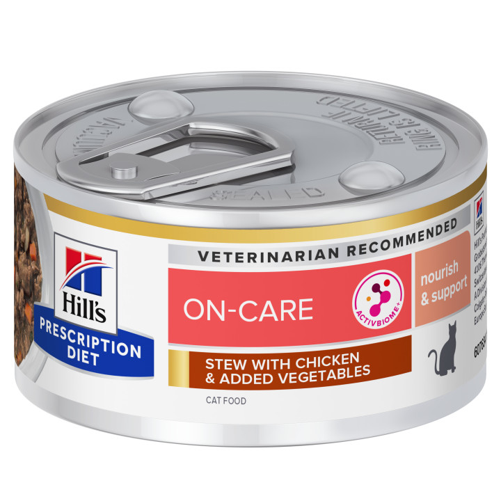Hill's Prescription Diet On-Care estofado para gatos con pollo y verduras añadidas - Lata