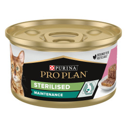 Purina Pro Plan Gato Adulto Lata Sterilised Maintenance Terrina con atún y salmón