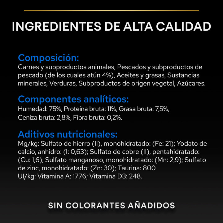 Purina Pro Plan Gato Senior 7+ Longevis Mousse con atún