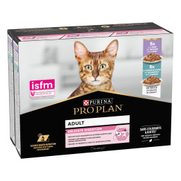 Purina Pro Plan Adulto Delicate Digestion con pavo y pescado del océano en salsa