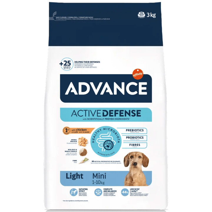 Advance Mini Light Chicken & Rice Pienso para perros - Kompymascotas
