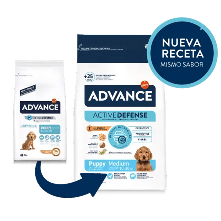 Advance Puppy Medium Chicken & Rice Pienso para cachorros - Kompymascotas