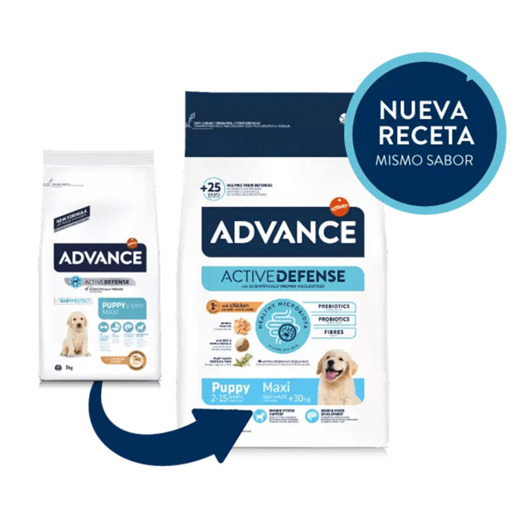 Advance Puppy Maxi Chicken & Rice Pienso para cachorros - Kompymascotas