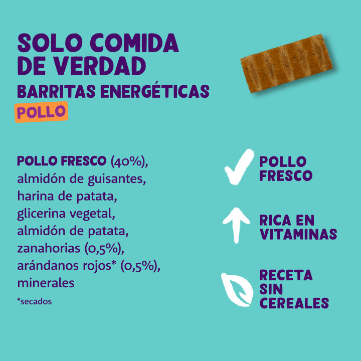 Edgard & Cooper, barrita sin cereales de pollo