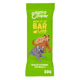 Edgard & Cooper, barrita sin cereales de cordero y pavo