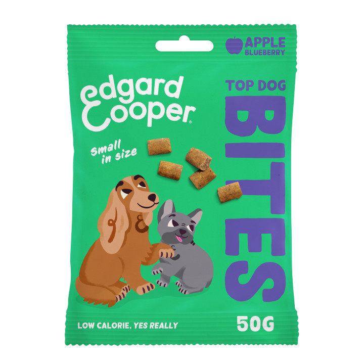 Edgard & Cooper, bocaditos sin cereales de manzana y arándanos para perros