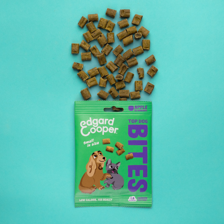 Edgard & Cooper, bocaditos sin cereales de manzana y arándanos para perros