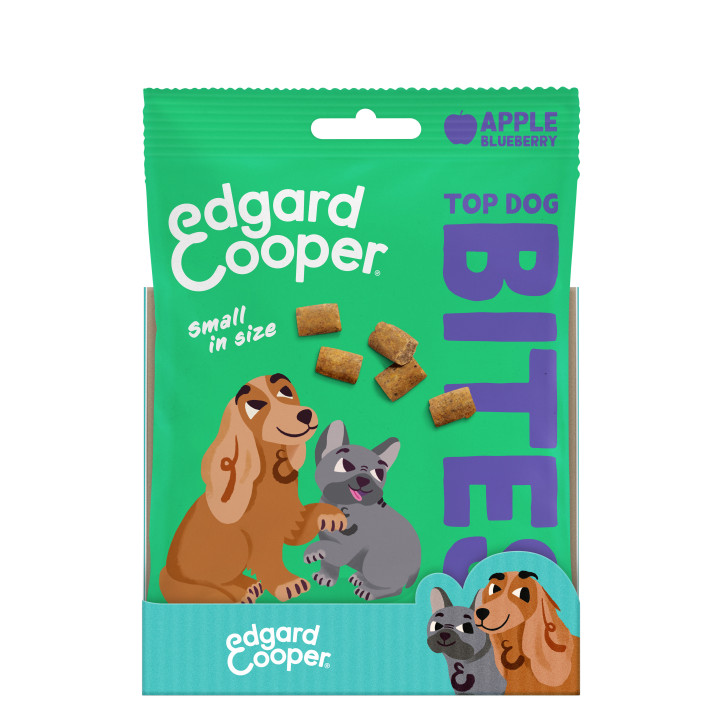 Edgard & Cooper, bocaditos sin cereales de manzana y arándanos para perros