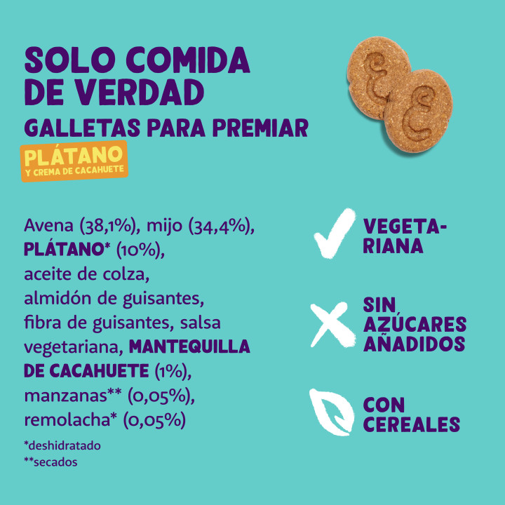 Edgard & Cooper, galletas de plátano y crema de cacahuete para perros