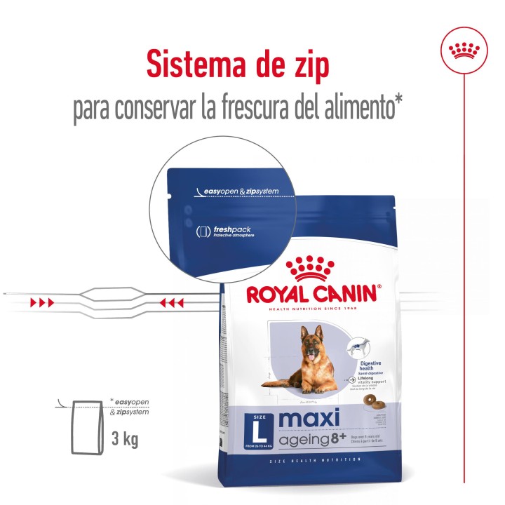 Royal Canin Maxi Ageing 8+ Pienso para perros - Kompymascotas
