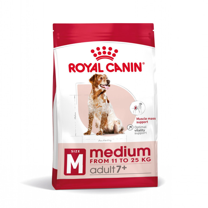 Royal Canin Medium Adult 7+ Pienso para perros - Kompymascotas