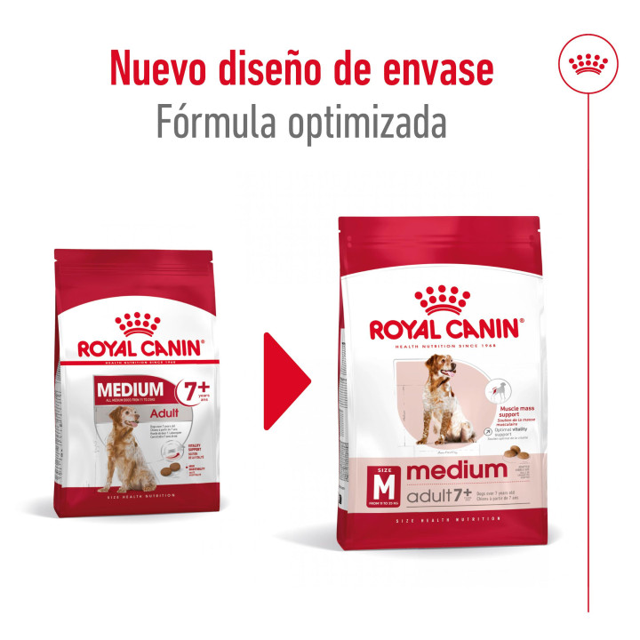 Royal Canin Medium Adult 7+ Pienso para perros - Kompymascotas