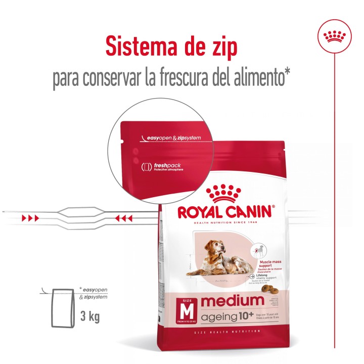 Royal Canin Medium Ageing 10+ Pienso para perros - Kompymascotas