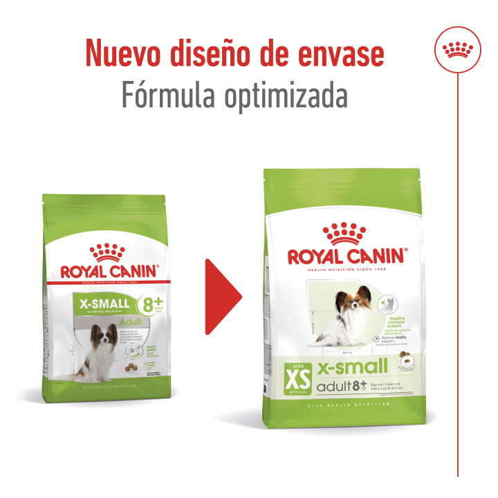Royal Canin X-Small Adult +8 Pienso para perros - Kompymascotas