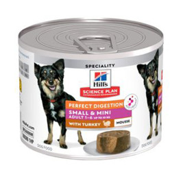 Hill's Science Plan Perfect Digestion Mousse para perros adultos de razas pequeñas y mini con pavo