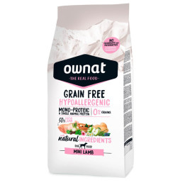 Ownat hypoallergenic grain free mini lamb-PiensoyMascotas