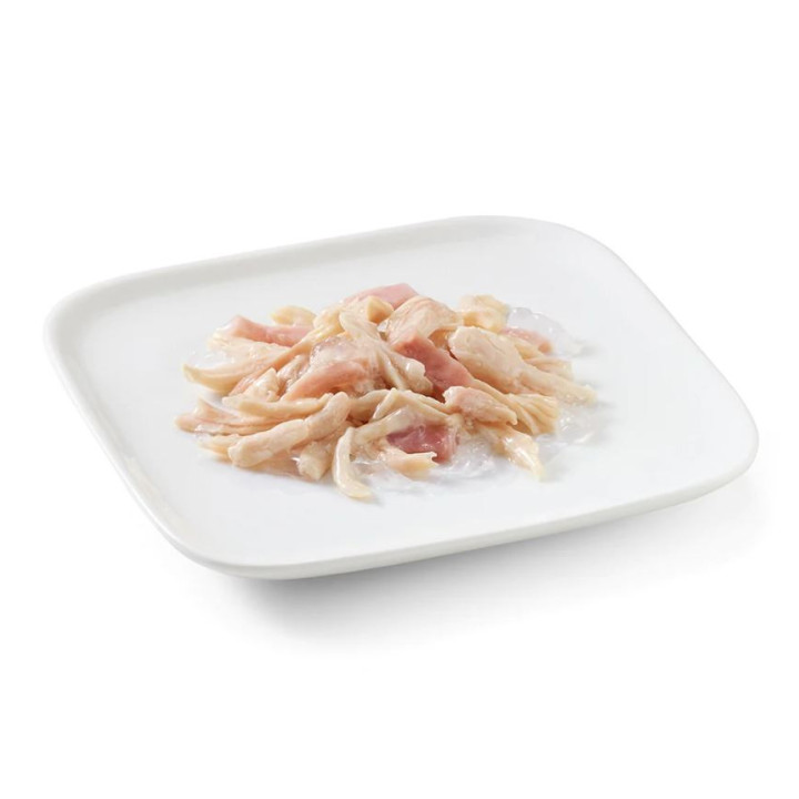 Schesir adult pollo con jamon lata para perros-PiensoyMascotas