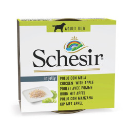 Schesir adult pollo con manzana lata para perros-PiensoyMascotas