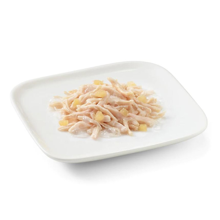 Schesir adult pollo con manzana lata para perros-PiensoyMascotas