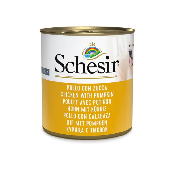 Schesir adult pollo con calabaza para perros-PiensoyMascotas