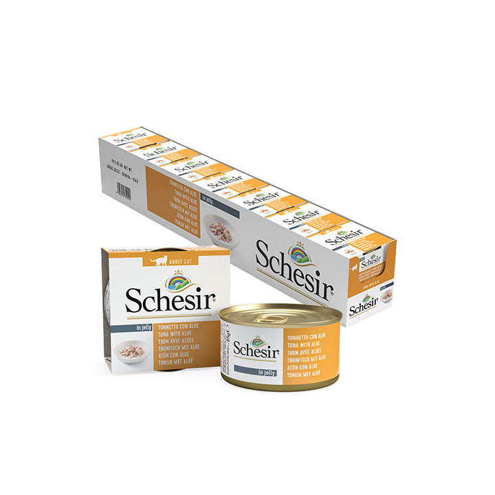 Schesir Atún con Aloe en Gelatina para Gatos