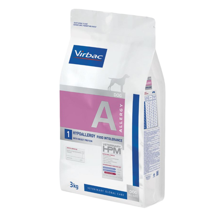 Virbac Veterinary HPM Allergy - A1 Hypoallergy proteína INSECTO