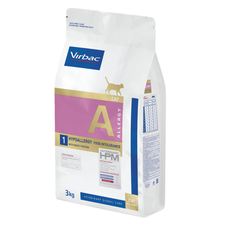 Virbac Veterinary HPM Allergy - A1 Hypoallergy proteína INSECTO 