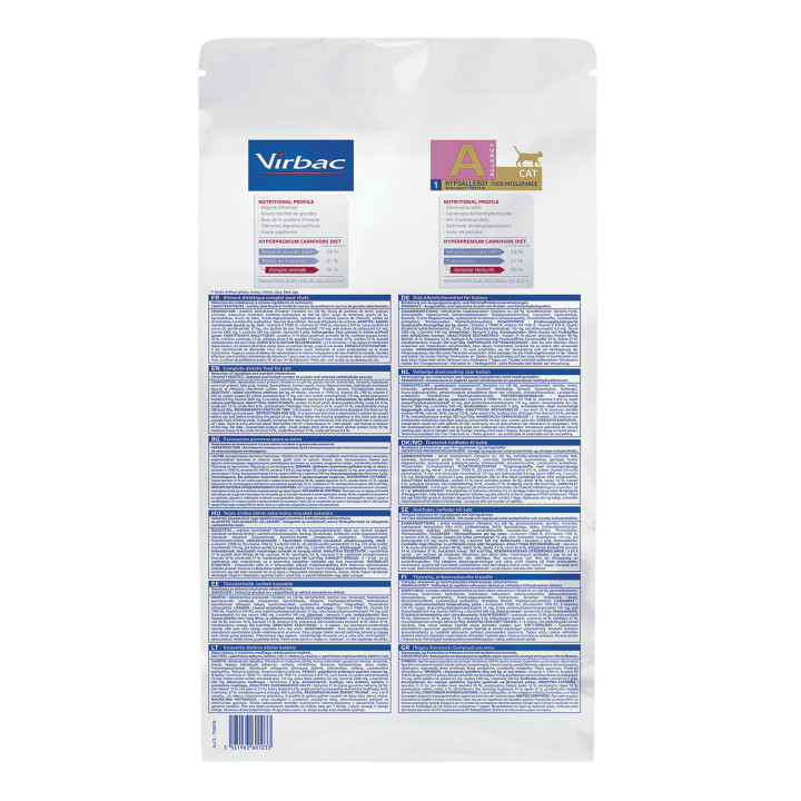Virbac Veterinary HPM Allergy - A1 Hypoallergy proteína INSECTO 