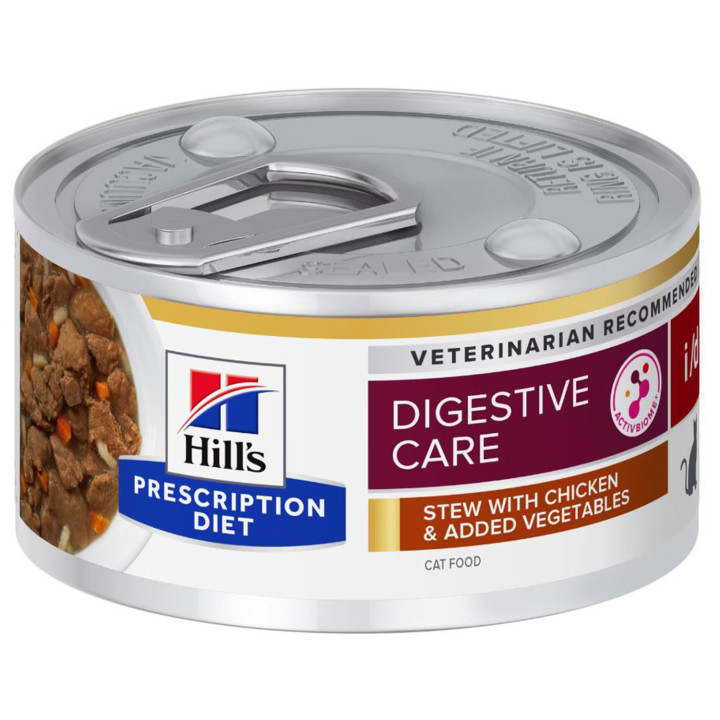 Hill's Prescription Diet i/d Cuidado Digestivo estofado para gatos con pollo y verduras añadidas