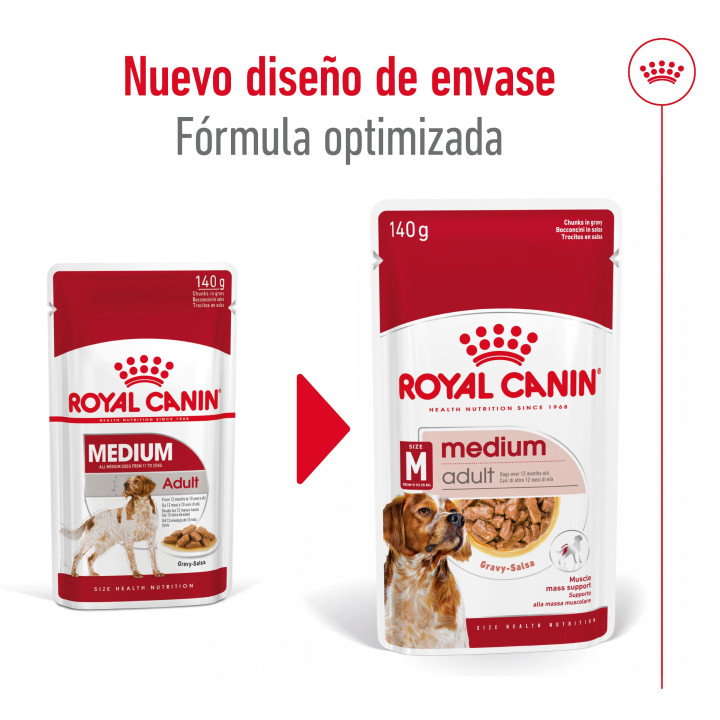 Royal Canin Medium Adult comida húmeda para perro adulto de razas tamaño mediano