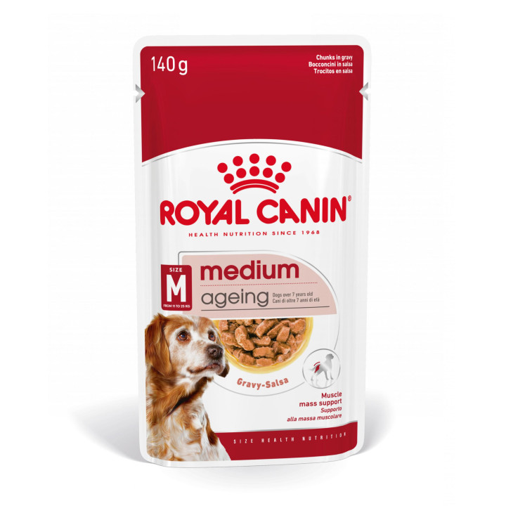 Royal Canin Medium Ageing comida húmeda para perro en edad avanzada de razas tamaño mediano