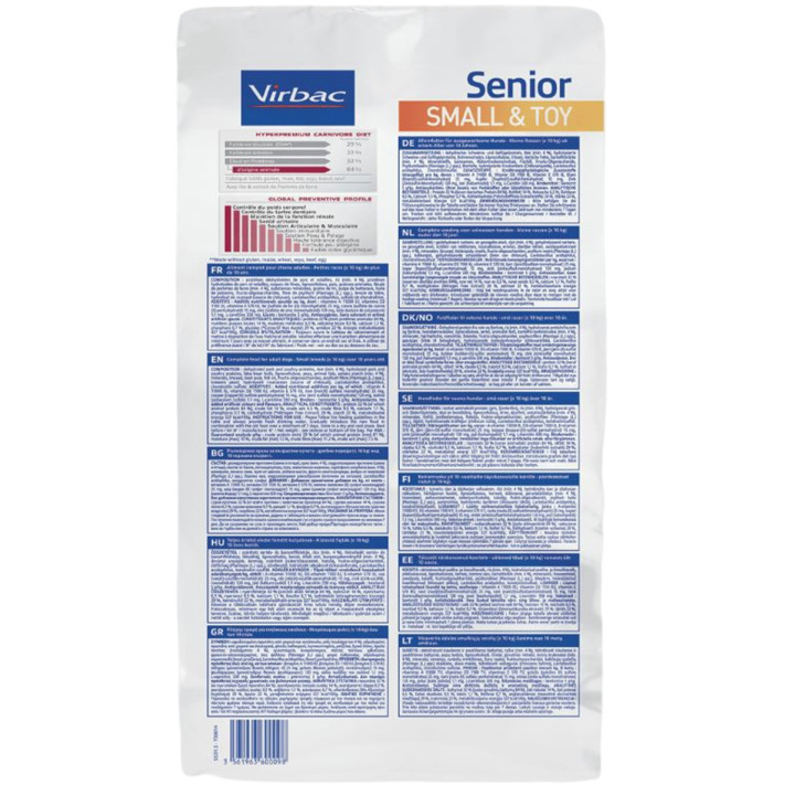 Virbac Veterinary HPM Senior Dog Small & Toy