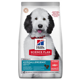 Hill's Science Plan Hypoallergenic alimento seco para perros adultos de razas grandes con salmón 