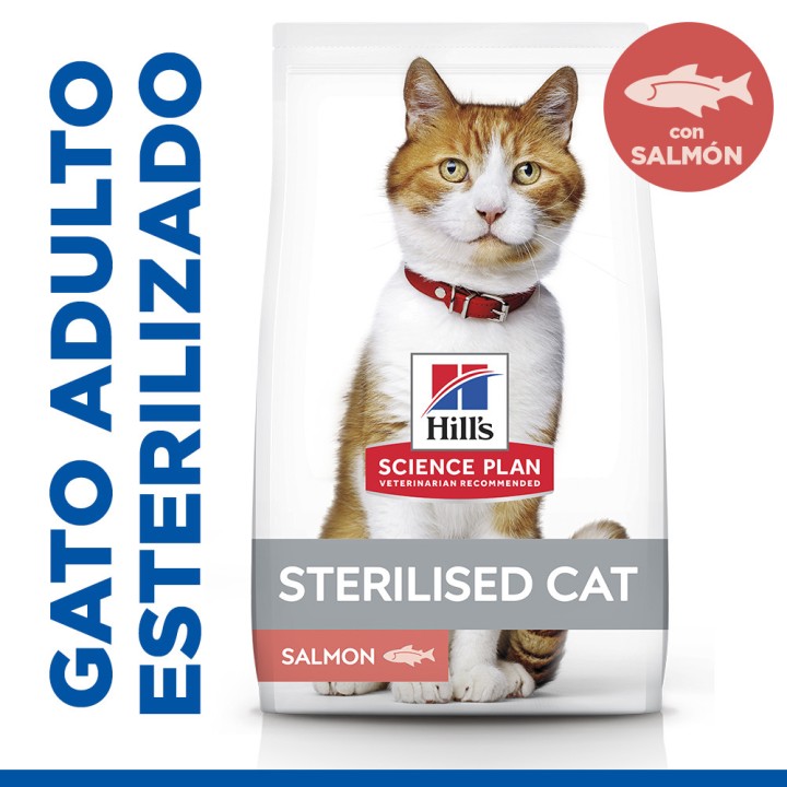 Hill's Science Plan Feline Young Adult Sterilized Cat, pienso para gatos - Kompymascotas
