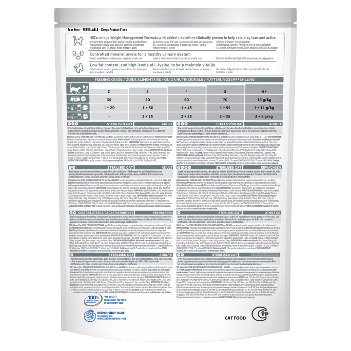 Hill's Science Plan Feline Young Adult Sterilized Cat, pienso para gatos - Kompymascotas