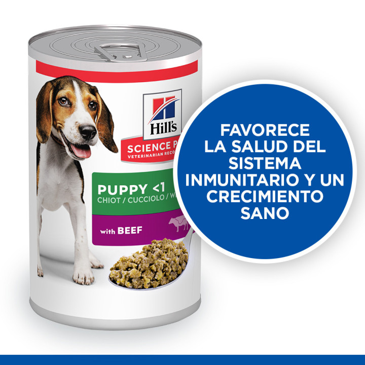 Hill's Science Plan alimento húmedo para cachorros con vacuno