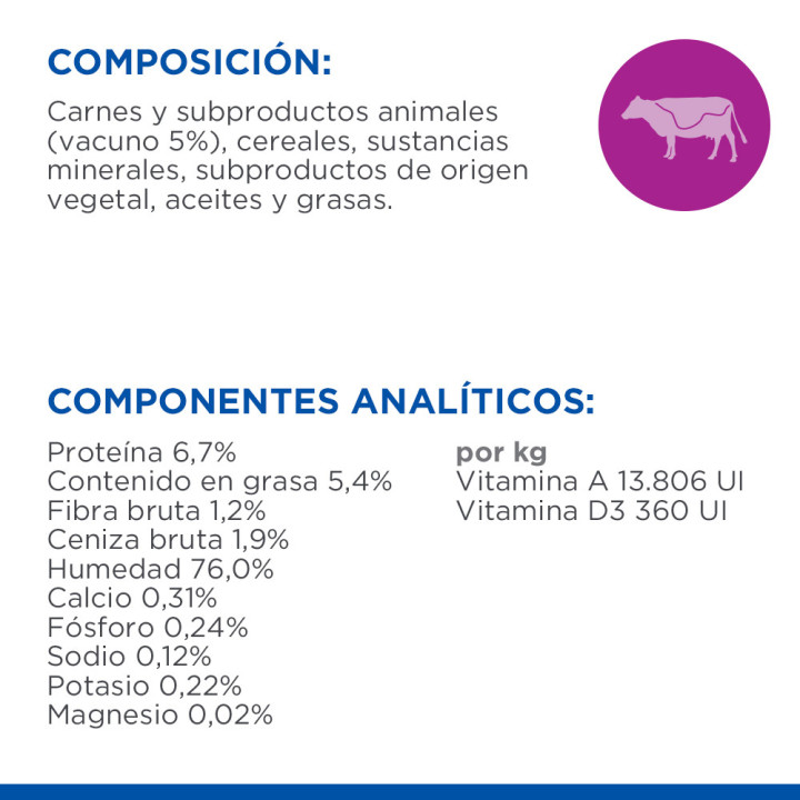 Hill's Science Plan alimento húmedo para cachorros con vacuno