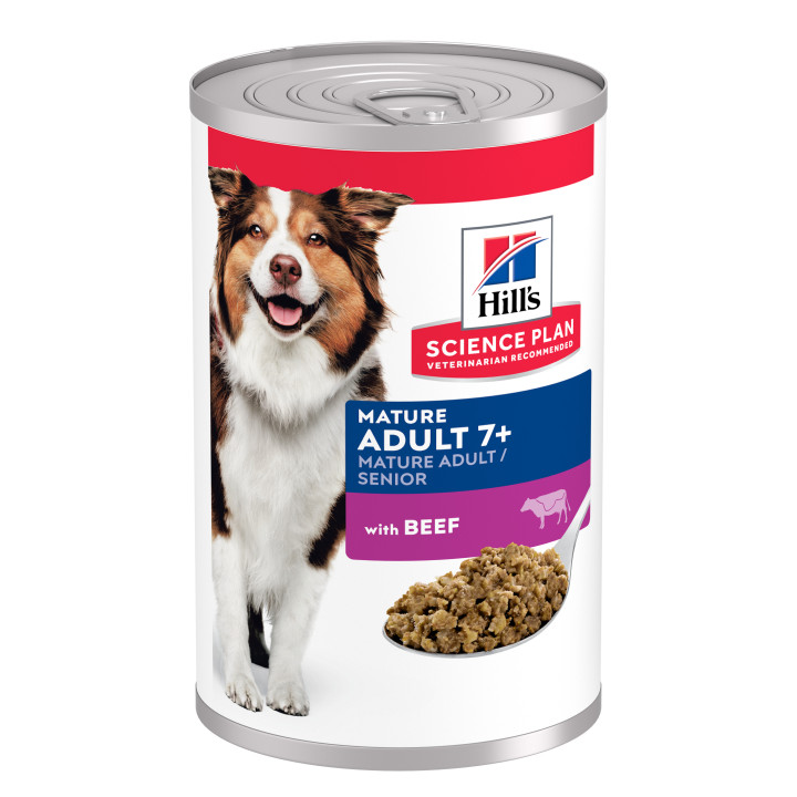 Hill's Science Plan alimento húmedo para perros mayores con vacuno
