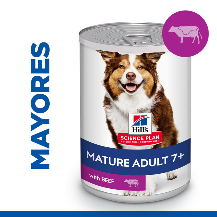 Hill's Science Plan alimento húmedo para perros mayores con vacuno