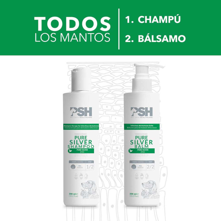PSH Champú Pure Silver