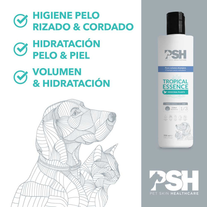 PSH Champú Tropical Essence – Manto Rizado