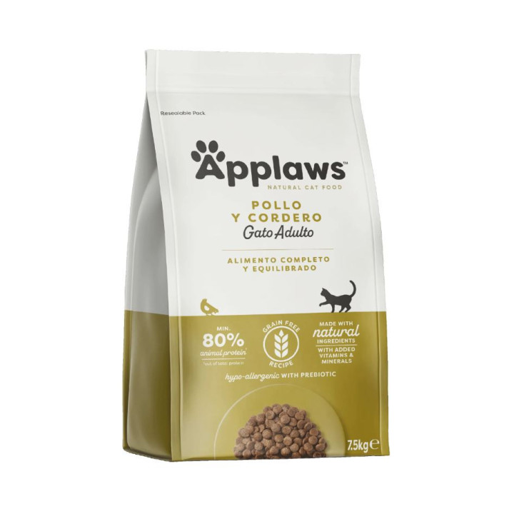 Applaws Cat Chicken & Lamb, pienso natural para gatos - Kompymascotas