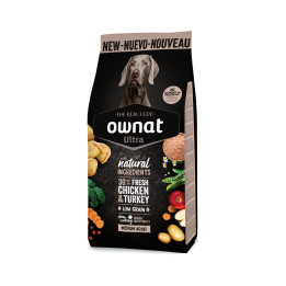 Ownat Ultra Medium Adult, pienso para perros - Kompymascotas